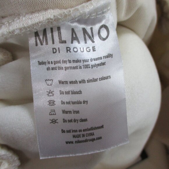 Milano Di Rouge Shorts Adult Large Cream Faris Sherpa Teddy Pile Fleece Lounge - Picture 7 of 11